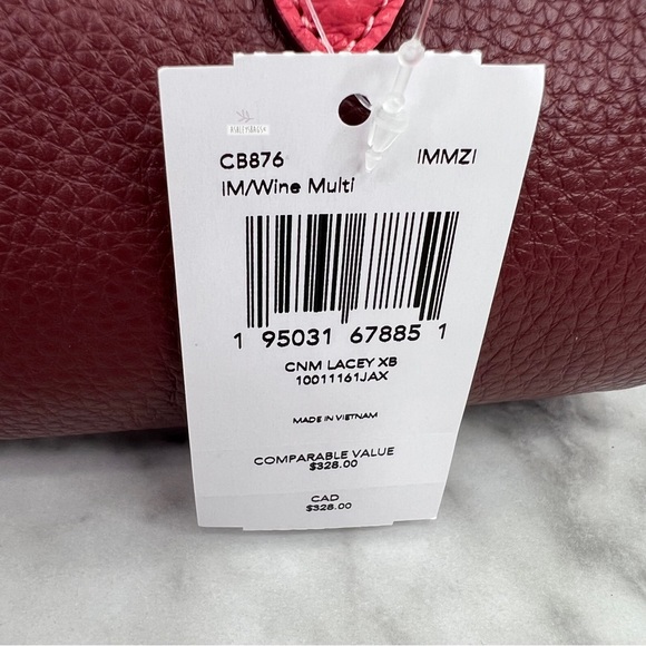 Coach Lacey Crossbody In Gold Wine Multi - Picture 10 of 12